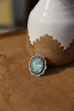 Customized Turquoise Inlay Brand Ring