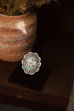 Customized Turquoise Inlay Brand Ring