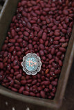 Customized Turquoise Inlay Brand Ring