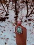 Customized Turquoise Inlay Brand Ring