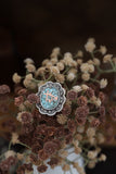 Customized Turquoise Inlay Brand Ring