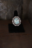 Customized Turquoise Inlay Brand Ring