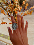 Customized Turquoise Inlay Brand Ring