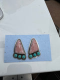 Pink Opal Chunky Studs