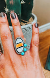 Inlay Statement Ring