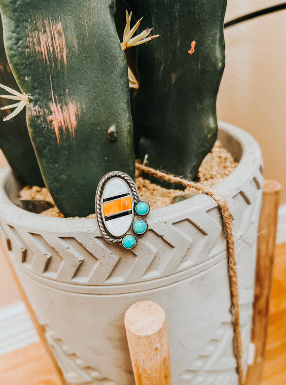 Inlay Statement Ring