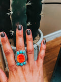 Coral Statement Ring