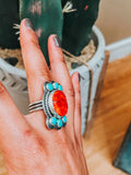 Coral Statement Ring