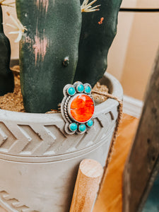 Coral Statement Ring