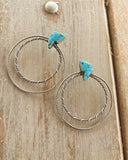 Sleeping Beauty Hoop Studs