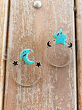 Cosmic Studs Hoops