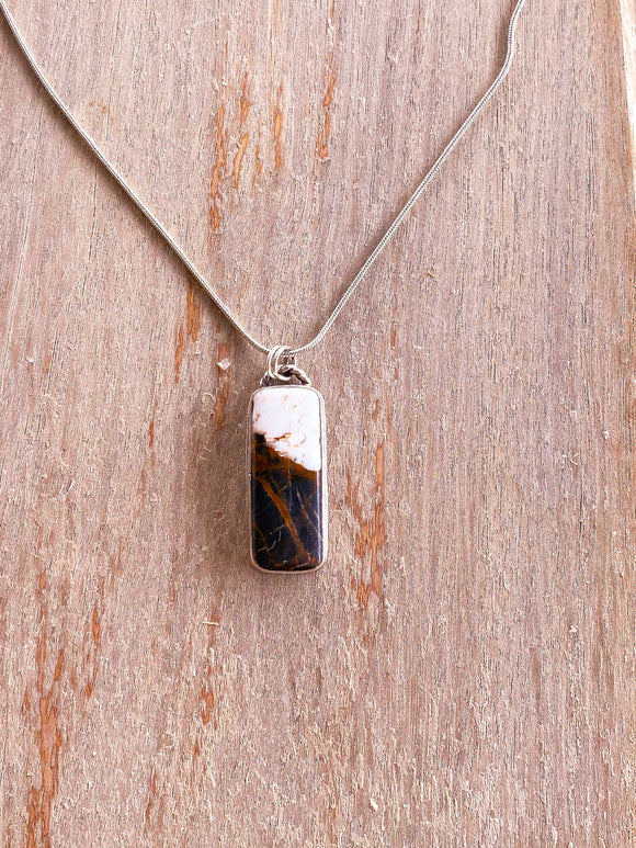 White Buffalo Bar Necklace