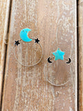 Cosmic Studs Hoops