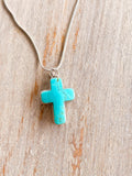 Turquoise Cross Necklace