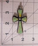 Green Baja Cross Pendant