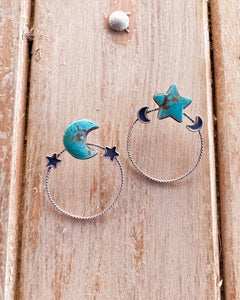 Cosmic Stud Hoops