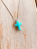 Turquoise Cross Necklace