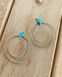 Sleeping Beauty Hoop Studs