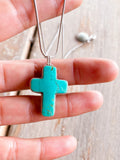 Turquoise Cross Necklace