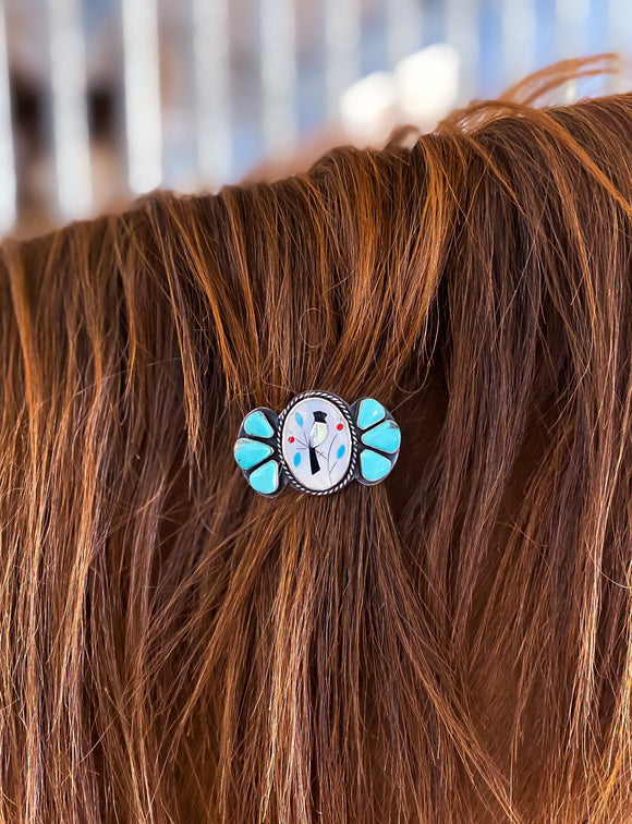 Retro Inlay Hair Barrette